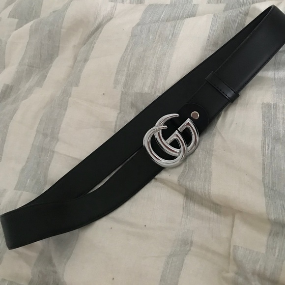 Black and Silver Belt